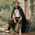 abordables Conjuntos-Conjunto Retro Antiguo Medieval Renacimiento Pantalones Capa Cinturón con accesorios Larga Arquero Ranger Acordonado Disfraz Hombre Fantasía Mascarada Feria del Renacimiento LARP Adulto Disfraz