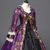 abordables Robes-ancien Rococo Renaissance Maxi Robe Normal Juliette Cendrillon Fleur / Floral Princesse Col carré Déguisement Tous Royal Halloween Carnaval Mascarade Soirée Halloween Performance Adultes