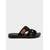 preiswerte Rutschsandalen-Schwarze, atmungsaktive Mesh-Sandalen für Damen mit Kreuzriemen und gepolsterter Sohle – leichte Sommerschuhe für den Strand, zum Spazierengehen und für die Freizeit