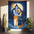 cheap Wall Tapestries-Shiva Parvati Divine Love Wall Tapestry Lord Shiva Goddess Parvati Hindu God Painting with Full Moon Starry Sky for Yoga Studio Meditation Room Bedroom Decor Aesthetic Indian Mythology Hanging