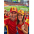 billige Tilbehør-Herrebaseballcaps i polyester i Spanias flaggfarge, justerbar passform, cheerleadinghatt for fotballfans, til kampdager, fotballsupporterarrangementer, fritidssport og utendørs bruk til hverdagsbruk