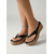 abordables Sandales compensées-Sandales compensées noires chics pour femmes - tongs confortables à motif liège, idéales pour les croisières et la détente au bord de la piscine. &amp;vacances d'été à la plage