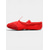 economico Scarpe da ballo allenamento-Scarpette da ballo rosse da donna, con suola divisa e cinturino elastico, ideali per danza classica, allenamento e ginnastica. &amp;prove al chiuso