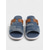 billige Sklisandaler-Slip-on-sandaler i denim til dame med detaljer i imitert skinn, rustikk og elegant gårdshusstil for grilling i hagen, turer på landet og hverdagsbruk