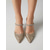 abordables Sabots et mules femme-Escarpins à talons aiguilles à paillettes dorées pour femme, bout pointu, parfaits pour un cocktail ou un mariage. &amp;événements en soirée