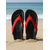cheap Slide Sandals-Women's Red Beach Flip Flops - Lightweight Suede Thong Sandals with Anti-Slip Sole for Summer Seaside Vacations, Sandy Shores &amp; Tropical Island Getaways