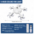 abordables Ampoules de décoration-Ventilateur de plafond avec éclairage, télécommande, 3 vitesses, 3 couleurs, 2 minuteries, moteur silencieux, ampoules E26/E27, pales pliables, pour salon ou chambre.