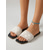 baratos Chinelos de slide-Sandálias rasteiras femininas de renda – chinelos respiráveis com tira de crochê, estilo boho casual para o verão, ideais para praia, férias ao ar livre e resorts.