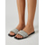 baratos Chinelos de slide-Sandálias femininas de dedo com pérolas negras - chinelos de praia elegantes e rasteiros com tiras de pérolas artificiais, ideais para férias em ilhas paradisíacas e resorts de verão. &amp;relaxamento