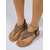 cheap Wedge Sandals-Women's Boho Blue Beaded Strappy Sandals - Comfortable Flat Beach Sandals with Exotic Stone Detail for Summer Vacations, Island Getaways &amp; Casual Seaside Wear