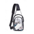 baratos Bolsas de viagem para férias-Bolsa transversal feminina transparente em PVC, bolsa de ombro transparente de grande capacidade com alça ajustável, bolsa elegante e leve para férias na praia, viagens e uso diário casual.