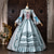 abordables Vestidos-Rococó Barroco Corte Cenicienta Hasta el Suelo Vestidos Corte Cenicienta Princesas Nupcial Jacquard Vestido de Gala Escote Redondo Disfraz Mujer Real Víspera de Todos los Santos Carnaval Mascarada
