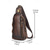 abordables Sacs pour homme-Sac bandoulière pour homme en cuir pleine fleur, grand format et à plusieurs compartiments, avec bandoulière ajustable. Coloris élégants café et marron, idéal pour un usage quotidien décontracté, les trajets domicile-travail et les voyages d'affaires.