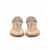 cheap Flat Sandals-Women's Gold Rhinestone Flat Sandals – Elegant Bohemian T-Strap Sandals for Summer, Beach Vacations, and Casual Outings