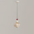 cheap Island Lights-Irregular Glass Pendant Lamp Creative Chandelier, Single Head Brass Droplight G9 Lighting Fixture Height Adjustable Suspension Wire Lights for Bedroom Headboard