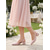 billiga Bröllopsgäst-Rosa låga slingback-skor med blockklack för dam – eleganta trädgårdsskor för bröllopsgäster