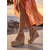 economico Sandali espadrilles-Sandali con zeppa dorati da donna - eleganti sandali espadrillas con plateau e cinturini incrociati &amp;Fibbia alla caviglia per abbigliamento da sera da resort, matrimoni in spiaggia &amp;galà estivi di