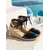 cheap Espadrille Sandals-Women's Classic Black Lace-up Wedge Sandals - Elegant Espadrille Closed Toe Heels with Ankle Wrap for Island Vacations, Mediterranean Travel &amp; Summer Resort Wear