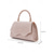 abordables Pochettes et sacs à main de soirée-Pochette de soirée élégante pour femme avec poignée supérieure et chaîne, en polyester brillant, disponible en plusieurs couleurs, ornée de détails scintillants, idéale pour les mariages, les fêtes et