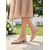 billige Pumps med blokkhæl-damesko med lav hæl og blush-lakkert - elegante sløyfe- og spisse hagefestsko
