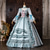 abordables Vestidos-Rococó Barroco Corte Cenicienta Hasta el Suelo Vestidos Corte Cenicienta Princesas Nupcial Jacquard Vestido de Gala Escote Redondo Disfraz Mujer Real Víspera de Todos los Santos Carnaval Mascarada
