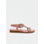preiswerte Flache Sandalen-Rosa Boho-Sandalen für Damen mit Strassherzen – elegante und funkelnde flache Schuhe für Sommer, Strand und Urlaub