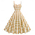 levne Šaty-50. léta Retro Rockabilly K lýtkům Šaty Houpací šaty Flare šaty Špagetová ramínka Vysoký pas Kostkovaný / Gingham Rozevláté Houpačka Do V Maškarní kostým Dámské Ležérní Plážové Párty Dospělé Šaty