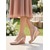 voordelige Klassieke Pumps-Damespumps met metallic sleehak, instappers met ronde neus voor een tuinfeest of een ceremonie in de buitenlucht. &amp;bruiloftsgast