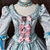 abordables Vestidos-Rococó Barroco Corte Cenicienta Hasta el Suelo Vestidos Corte Cenicienta Princesas Nupcial Jacquard Vestido de Gala Escote Redondo Disfraz Mujer Real Víspera de Todos los Santos Carnaval Mascarada