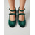 economico Scarpe Mary Jane-Décolleté Mary Jane da donna in velluto con tacco a blocco, scarpe eleganti con punta tonda e doppio cinturino per feste in giardino e matrimoni. &amp;eventi diurni