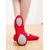 economico Scarpe da ballo allenamento-Scarpette da ballo rosse da donna, con suola divisa e cinturino elastico, ideali per danza classica, allenamento e ginnastica. &amp;prove al chiuso