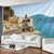 preiswerte Wandteppiche-Amalfiküste, Italien, mediterrane Küstenstadt, sonniger Strand, Meerblick, bunte Häuser, Bogenbrücke, Wandteppich für Wohnzimmer, Schlafzimmer, Studentenwohnheim, Wohnung, Heimdekoration