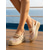 baratos Sandálias de espadrille-Sandálias plataforma femininas brancas de renda e tule - elegantes sandálias com bordado floral e fivelas duplas ajustáveis, perfeitas para cruzeiros de luxo e festas de verão. &amp;roupa de resort