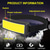 abordables Faros delanteros-Linterna frontal portátil COB con batería de litio recargable integrada, luz LED superbrillante para exteriores, ideal para acampar y pescar.