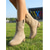 abordables Femmes-Bottines western taupe en daim pour femme - bottines cowboy classiques courtes avec broderie &amp;Talon bloc pour festivals de musique en plein air, concerts country &amp;style bohème