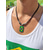 preiswerte Zubehör-Herren-Legierung &amp;Acryl-Halskette mit Anhängern in Nationalflaggen-Optik, verschiedene Ländermotive, lässiger Boho-Stil, perfekt für Fußballfans, Spieltage und Outdoor-Aktivitäten. &amp;Alltagskleidung