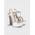 abordables Estilo Disco y Hippie de los años 70-Sandalias de plataforma plateadas estilo disco de los años 70 para mujer: sandalias de tacón alto gruesas con purpurina brillante y diseño de tira en T para fiestas estilo Studio 54 y eventos en