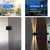 economico Applique per esterni-Luci angolari solari da esterno, piccole applique da parete nere per esterni, luci angolari a LED impermeabili, luce ad angolo verso l'alto e verso il basso, 3000k, wireless, luce angolare da esterno