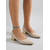 abordables Mère de la Mariée/Marié-Escarpins champagne à talon bloc pour femme – chaussures élégantes à bout pointu et talon métallisé, parfaites pour la mère de la mariée ou un mariage en plein air. &amp;événements formels