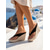 cheap Wedge Sandals-Women's Black Thong Wedge Sandals - Chic Suede-Texture Platform High Slides with Woven Espadrille Sole for Island Vacations, Tropical Beach Getaways &amp; Summer Cruise Wear