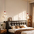 cheap Island Lights-Irregular Glass Pendant Lamp Creative Chandelier, Single Head Brass Droplight G9 Lighting Fixture Height Adjustable Suspension Wire Lights for Bedroom Headboard