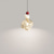 cheap Island Lights-Irregular Glass Pendant Lamp Creative Chandelier, Single Head Brass Droplight G9 Lighting Fixture Height Adjustable Suspension Wire Lights for Bedroom Headboard
