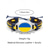 olcso kiegészítők-Férfi műbőr és akril nemzeti zászlós karkötő, több országot ábrázoló szurkolói csuklópánt futballmérkőzés napjára, futballszurkolásra, stadionszurkolásra, hétköznapi sportruházatra és mindennapi viseletre