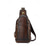 abordables Sacs pour homme-Sac bandoulière pour homme en cuir pleine fleur, grand format et à plusieurs compartiments, avec bandoulière ajustable. Coloris élégants café et marron, idéal pour un usage quotidien décontracté, les trajets domicile-travail et les voyages d'affaires.