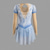 economico Abiti da Pattinaggio Artistico-Vestito da pattinaggio artistico Per donna Da ragazza Pattinaggio sul ghiaccio Vestiti Blu+Blu chiaro Foro per pollice tintura sfumata Retato Elastene Elasticizzato Addestramento Da allenamento