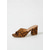 cheap Slide Sandals-Women's Leopard Print Slide Sandals - Open Toe Cheetah Pattern Block Heel Mules - Trendy Animal Print Slip-On Shoes for Summer Vacations &amp; Poolside Lounging