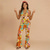 cheap Outfits-Retro Vintage Boho 1970s Bell Bottoms Jumpsuit Flared Trousers Hippie Disco Floral Fancy Dress Women's Halloween Carnival Vacation Music Festival Festival Adults' Jumpsuit