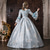 abordables Vestidos-Rococó Barroco Corte Cenicienta Hasta el Suelo Vestidos Corte Cenicienta Princesas Nupcial Jacquard Vestido de Gala Escote Redondo Disfraz Mujer Real Víspera de Todos los Santos Carnaval Mascarada