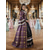 abordables Robes-ancien Rococo Renaissance Maxi Robe Normal Juliette Cendrillon Fleur / Floral Princesse Col carré Déguisement Tous Royal Halloween Carnaval Mascarade Soirée Halloween Performance Adultes