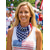 cheap Accessories-Women's Bohemian Cotton American Flag 2-Piece Bandana Set, Versatile Headscarf and Neck Gaiter for USA 250th Anniversary, Independence Day, Festivals and Everyday Casual Wear